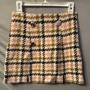 Tweed mini skirt MISSING TWO BUTTONS